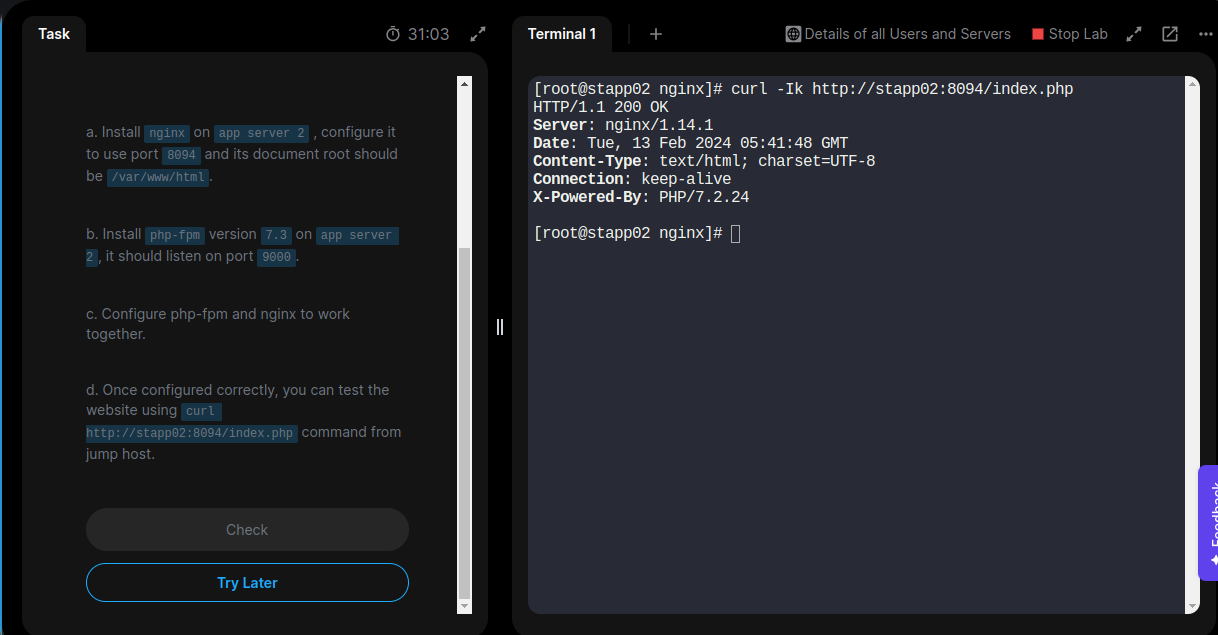 Install And Configure Php Fpm Kodekloud Engineer Kodekloud