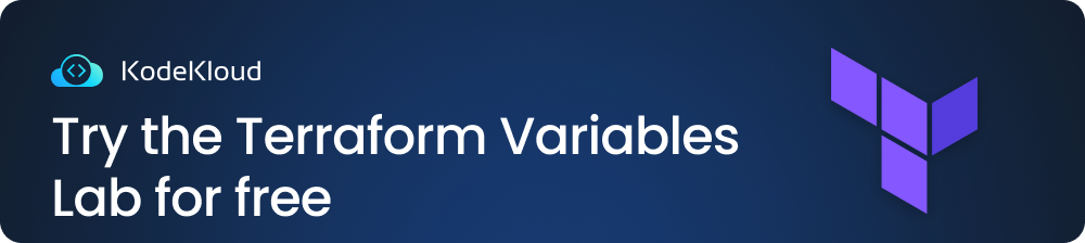 Try the Terraform Variables Lab for free
