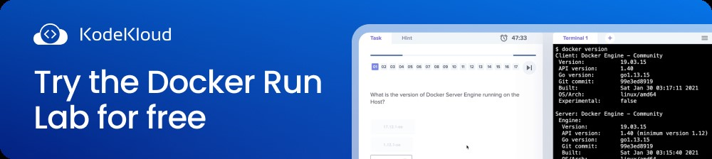 Try the Docker Run Lab for Free