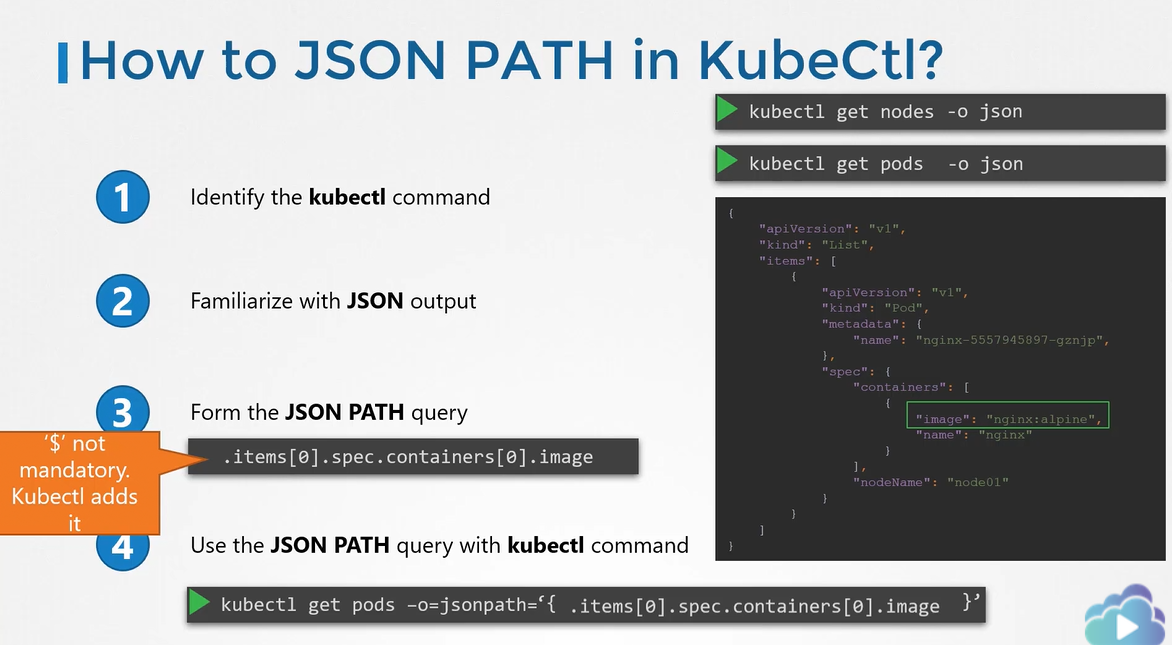 JSON PATH in Kubernetes