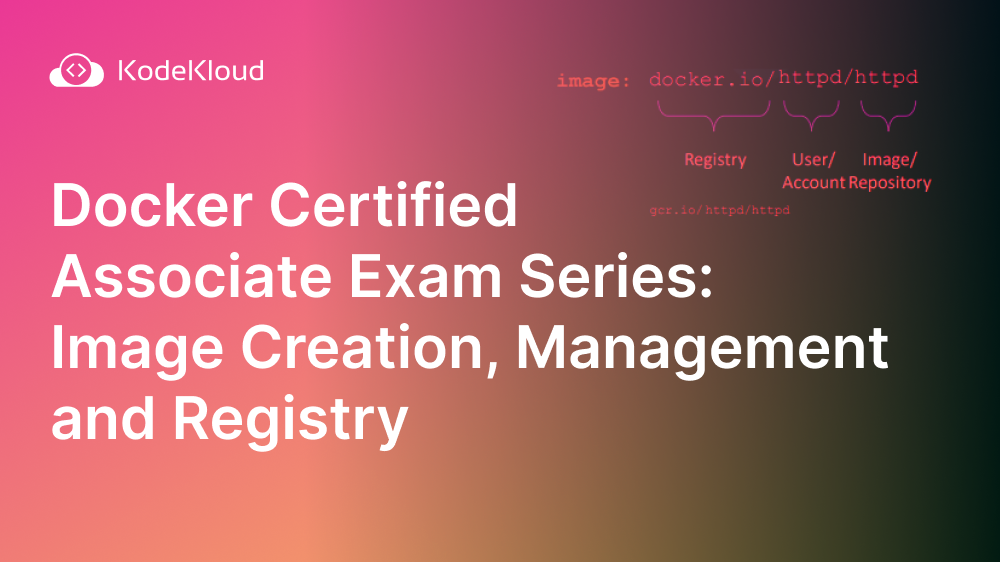 Docker Certified Associate : Image Creation, Management and Registry