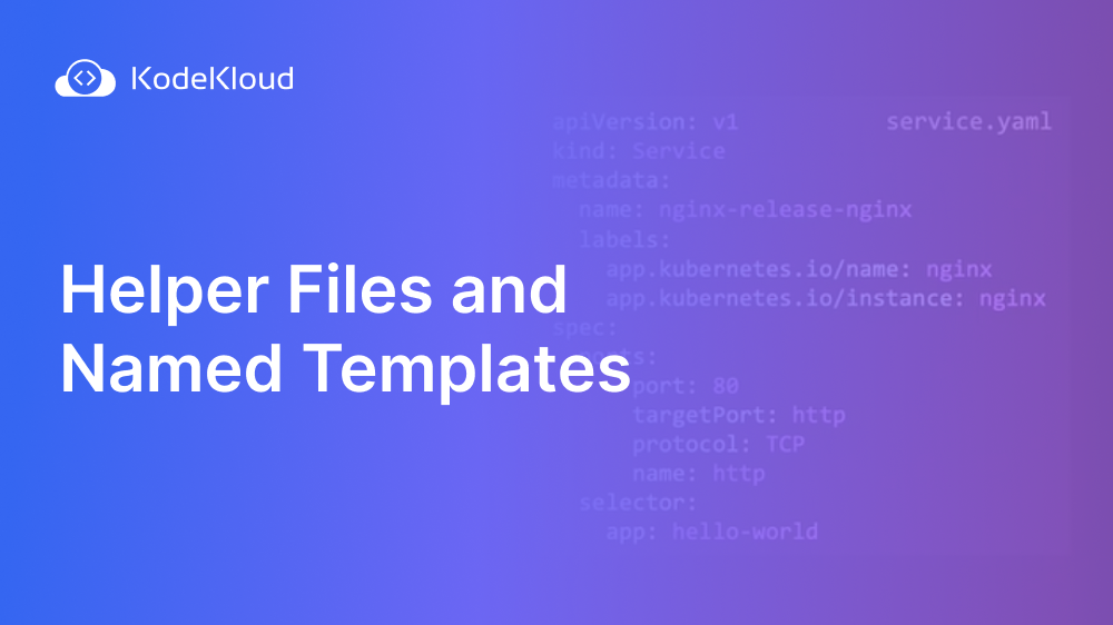 Helper Files and Named Templates