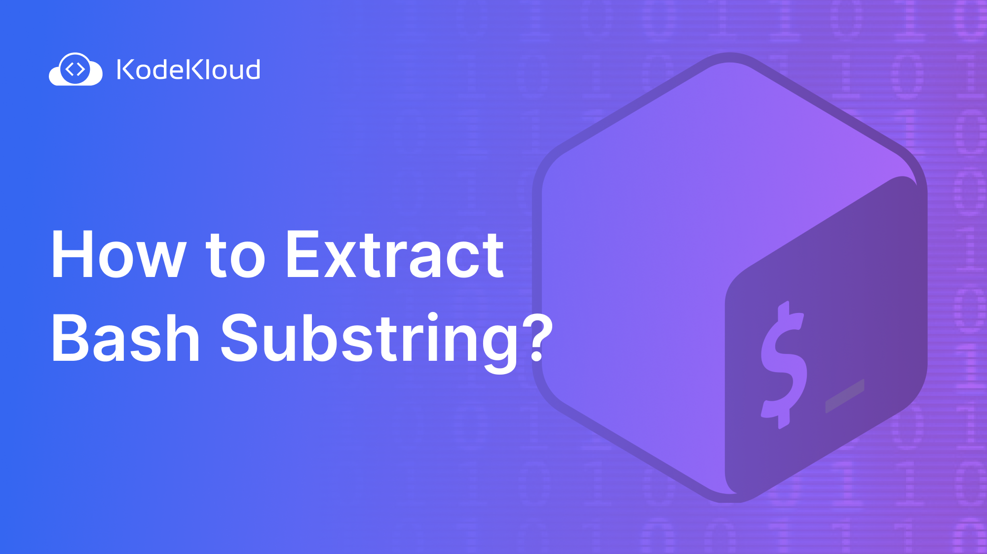 How To Extract Bash Substring