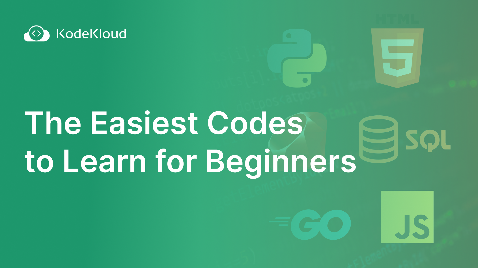 The Easiest Codes to Learn for Beginners