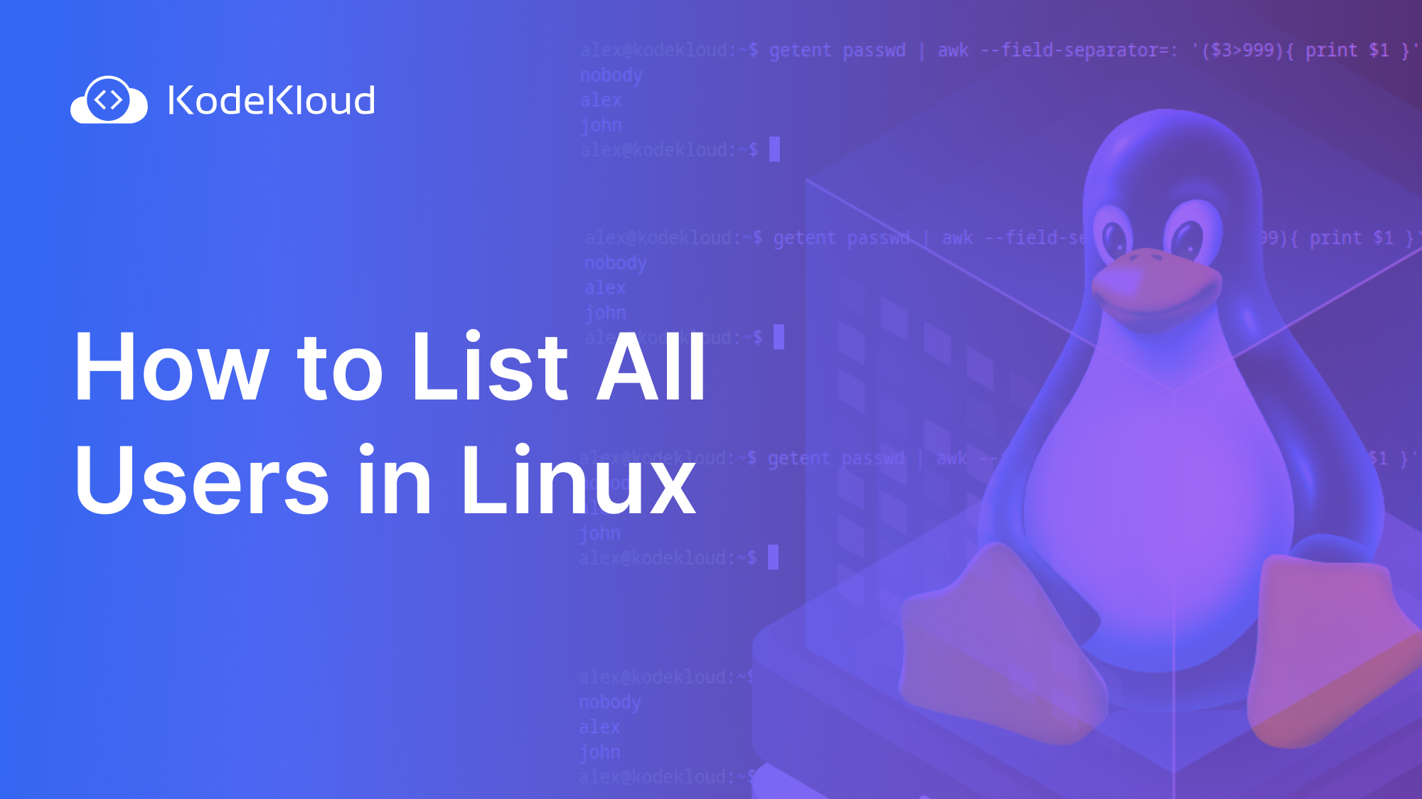 How to List All Users in Linux