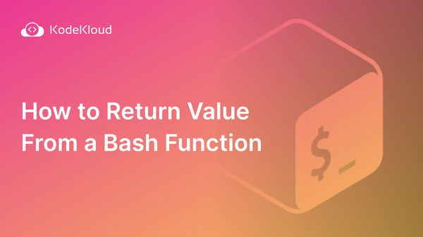 How to Return Value From a Bash Function