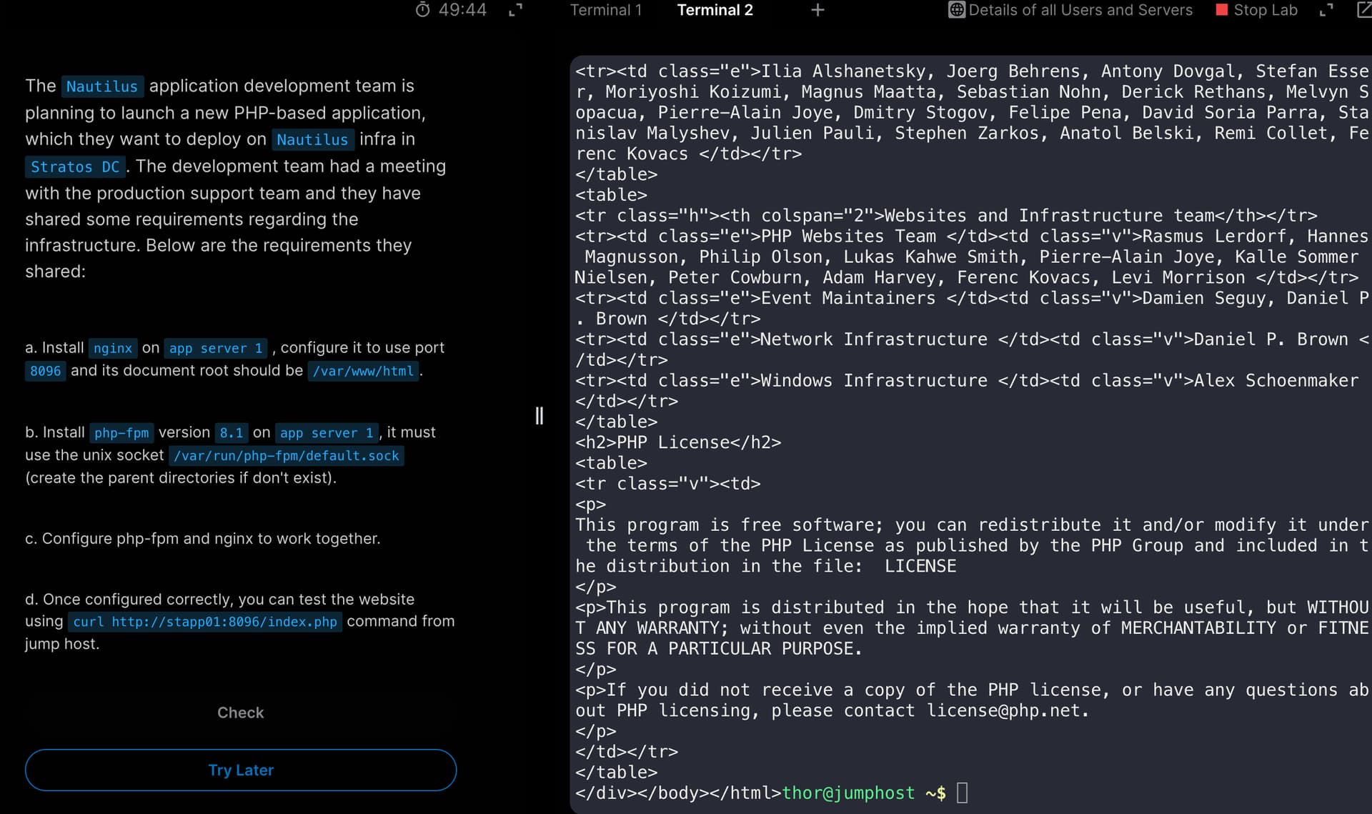 Day 20: Configure Nginx + PHP-FPM Using Unix - DevOps - KodeKloud