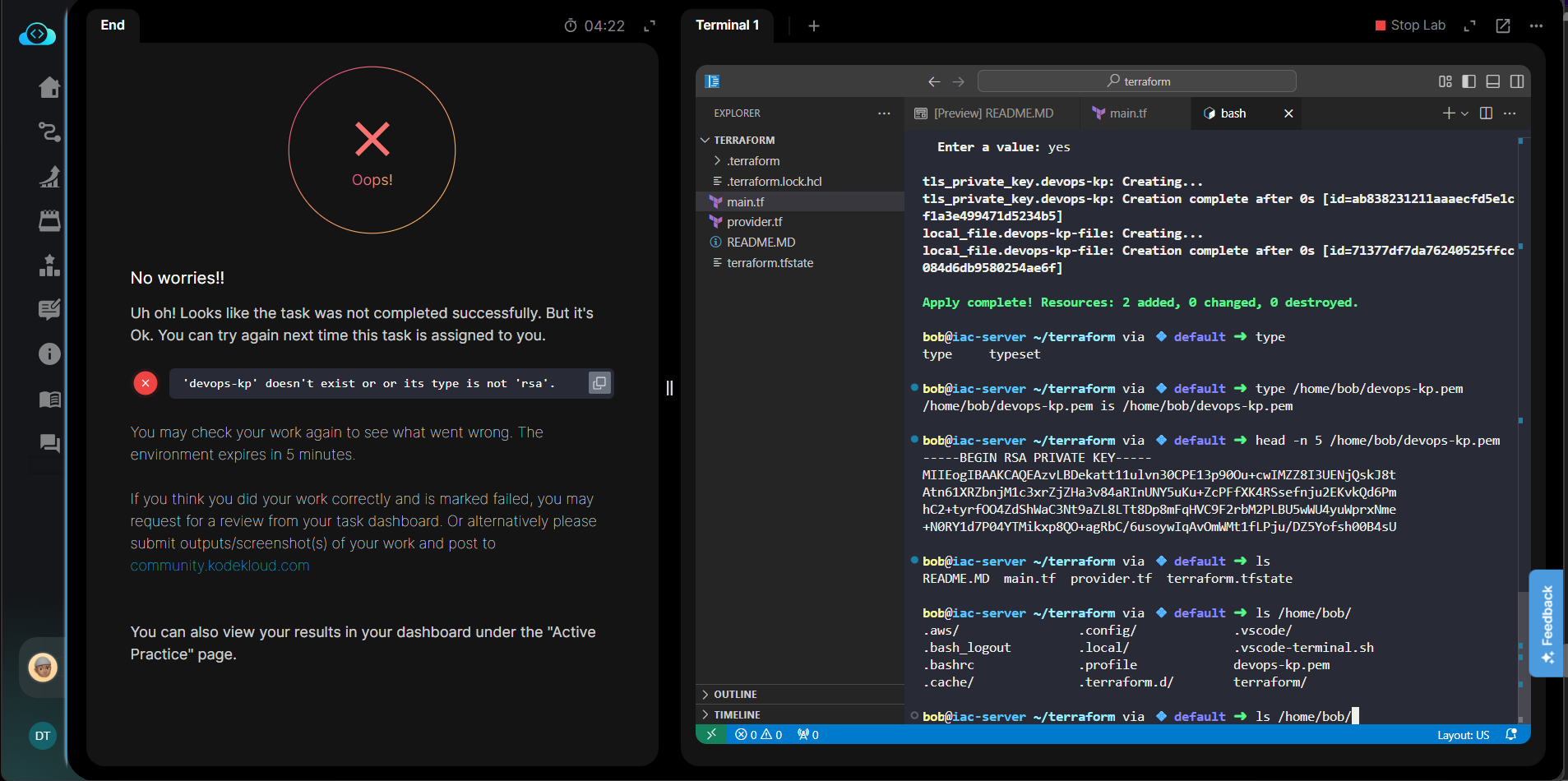 Terraform Level 1 task 1 - KodeKloud Engineer - KodeKloud - DevOps