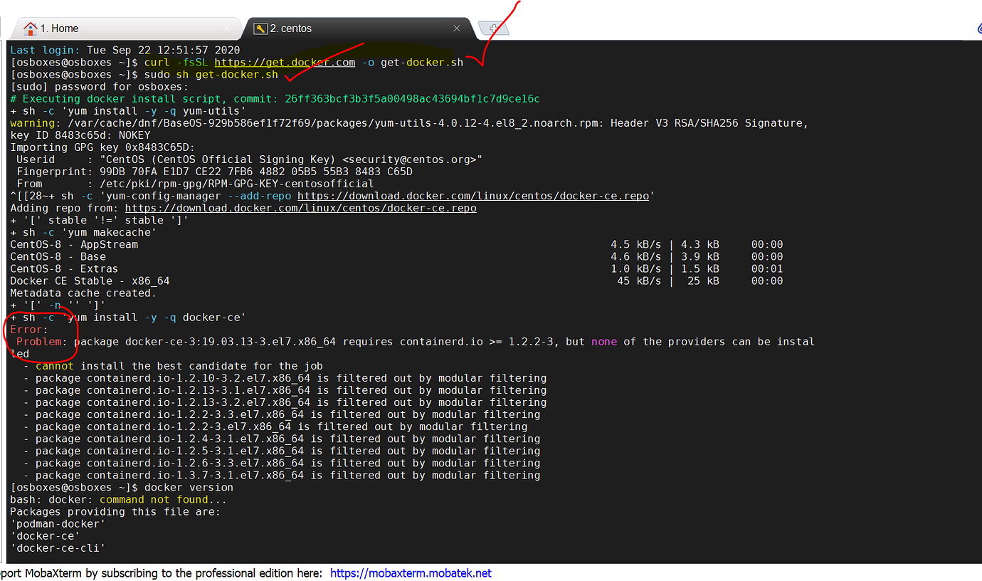 Docker access error. Docker centos. docker install. docker install centos 7. get docker.