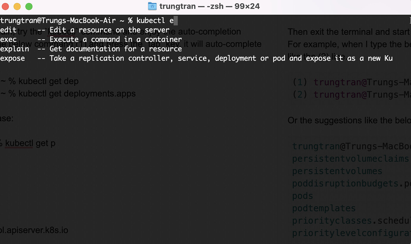 tips enable kubectl on your machine