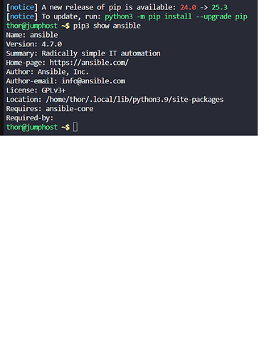 ansible-installed-version