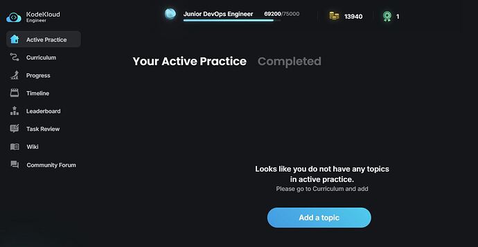 Active Practice section