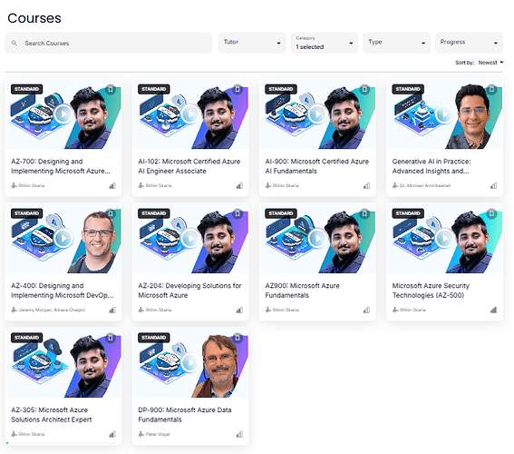 AZ-104 icourse is missing