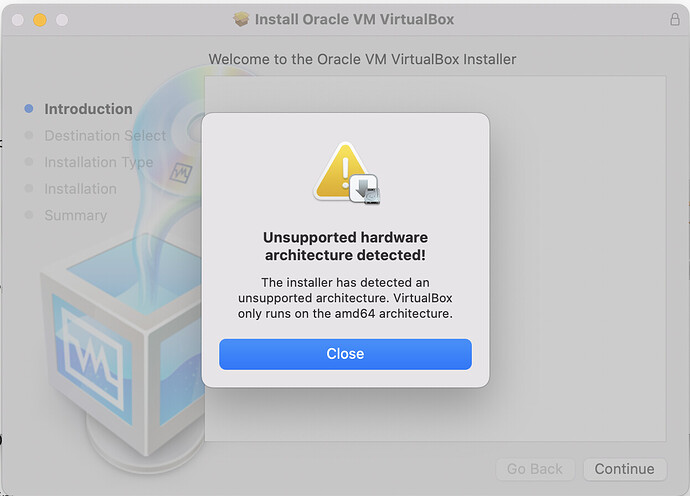 oracle vm virtualbox for mac m1