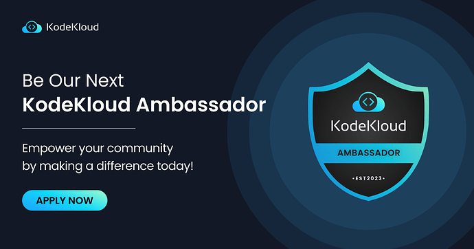 Be Our Next KodeKloud Ambassador