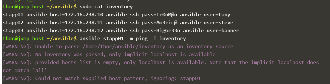 inventory parse error