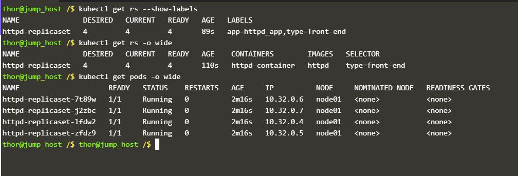Create Replicaset in Kubernetes Cluster-1